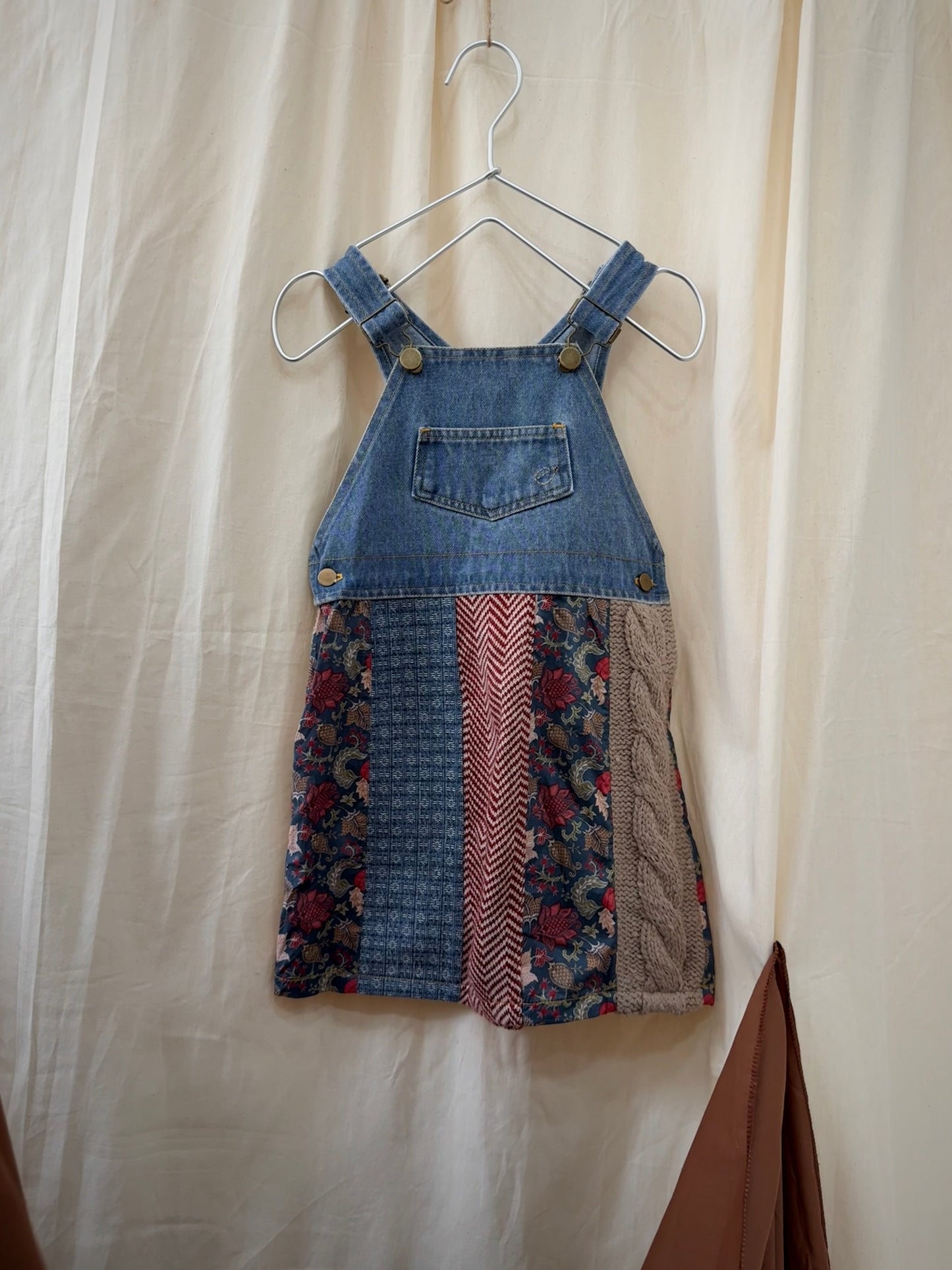 Boho Patchwork Denim Dress