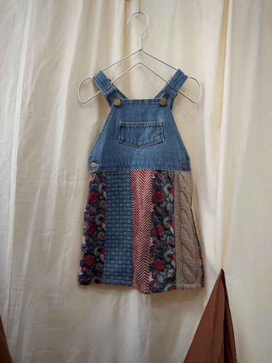 Boho Patchwork Denim Dress