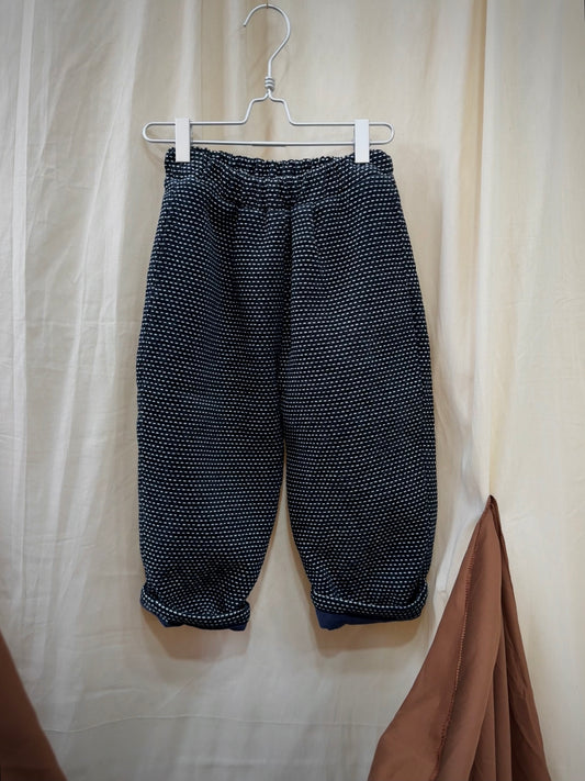 White Piping Heavy Baggy Pants