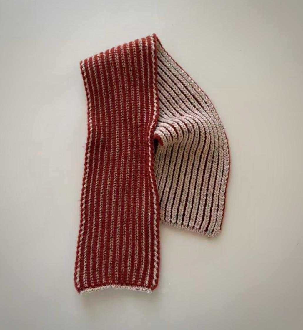 Double Tweed Cahmere Scarf