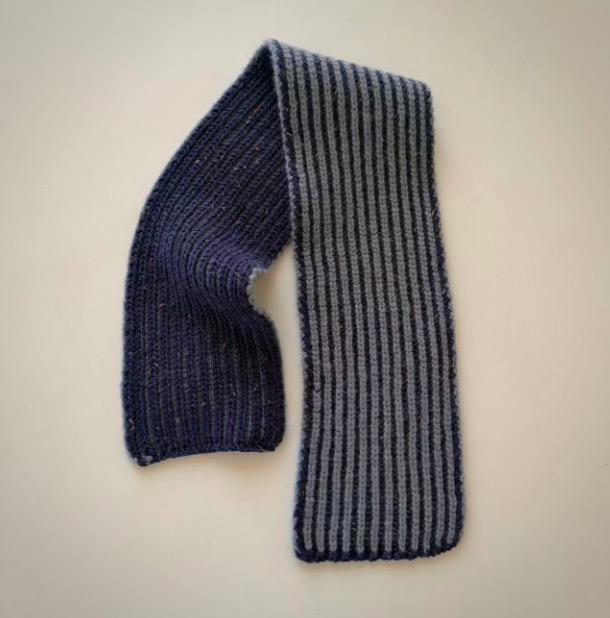 Double Tweed Cahmere Scarf